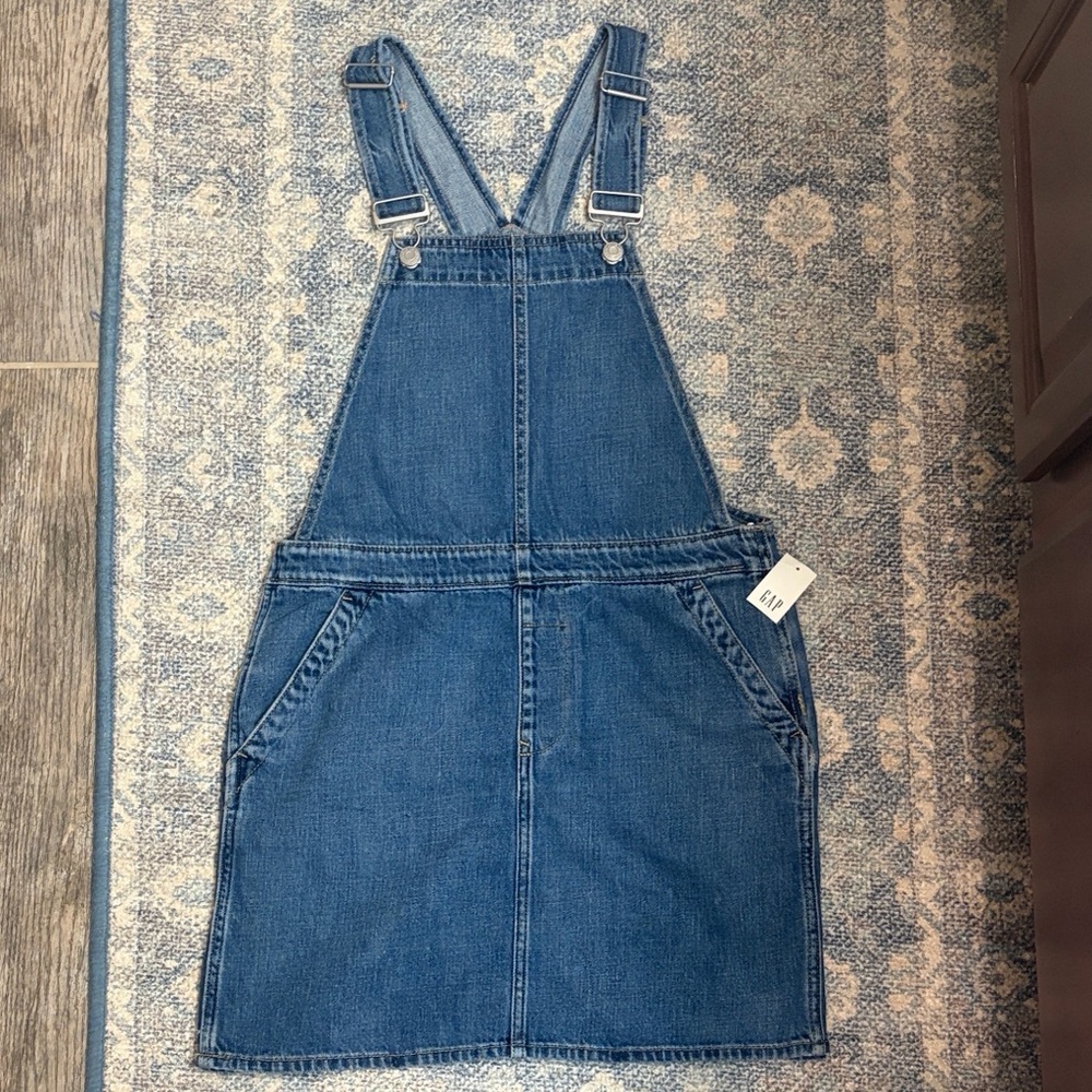 Gap Denim Overall Dress XS Preppy Cottagecore Summer Coastal Cowgirl